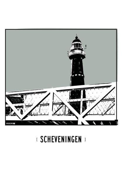 Scheveningen – Vuurtoren poster