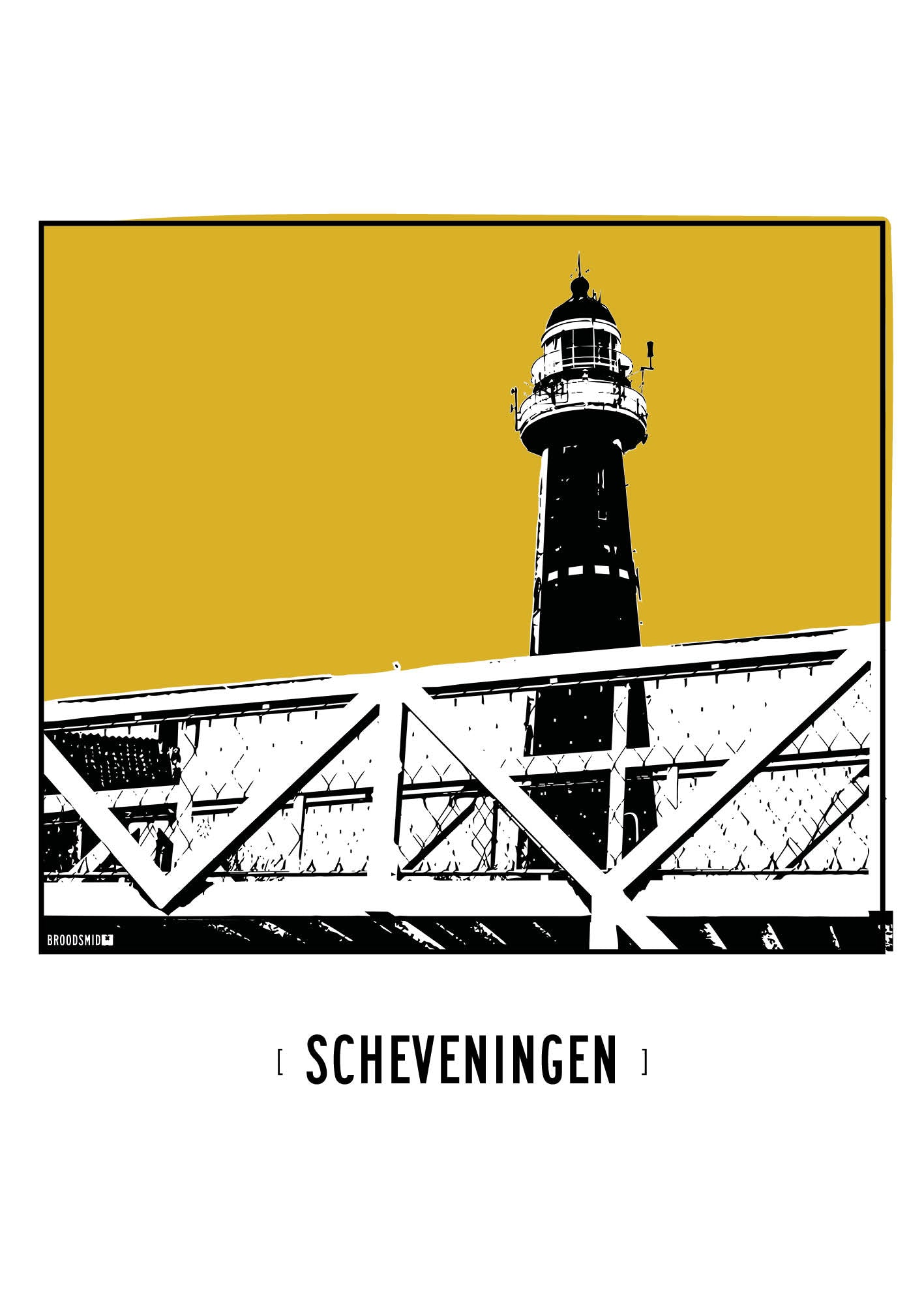 Scheveningen – Vuurtoren poster