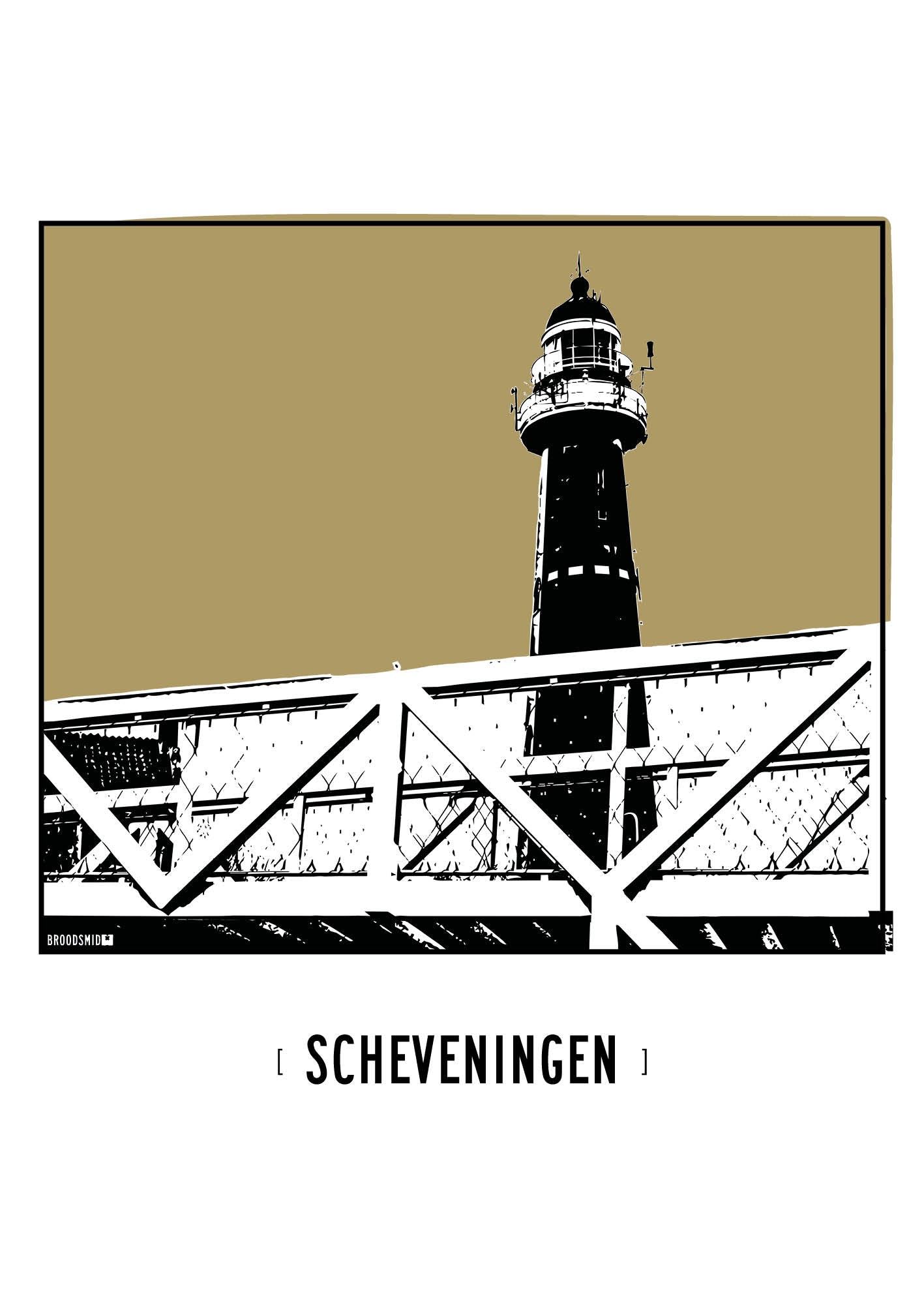 Scheveningen – Vuurtoren poster