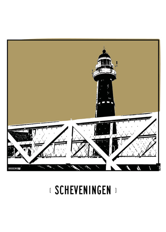 Scheveningen – Vuurtoren poster
