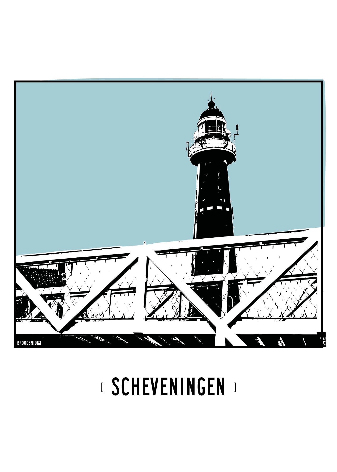 Scheveningen – Vuurtoren poster