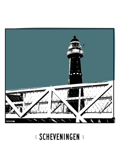 Scheveningen – Vuurtoren poster