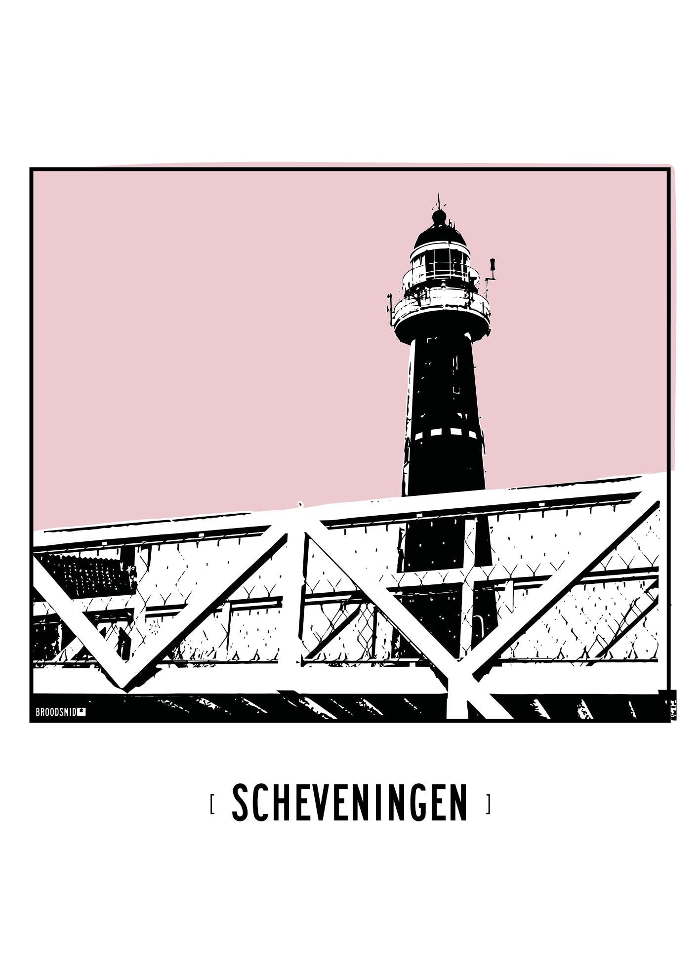 Scheveningen – Vuurtoren poster