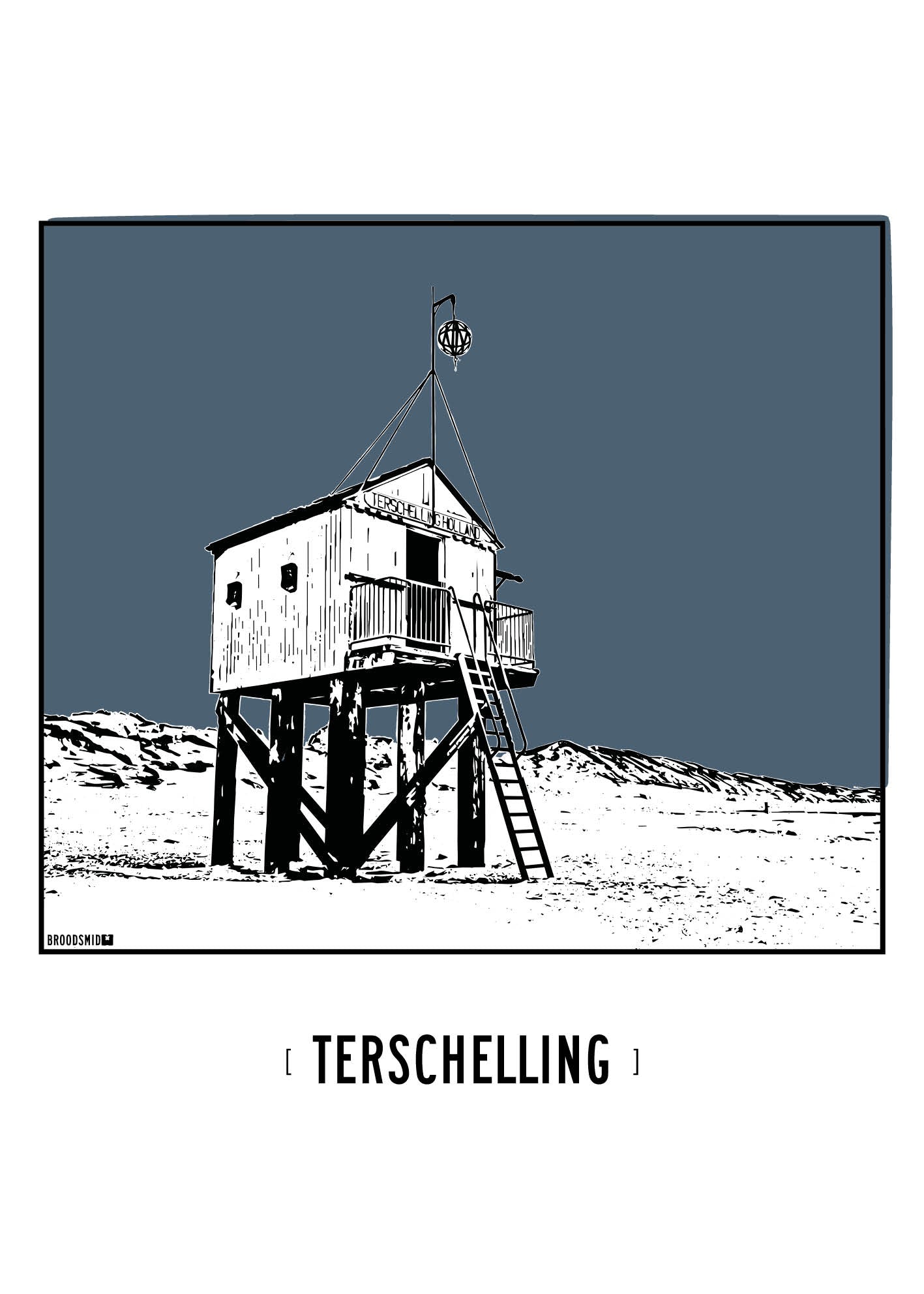 Terschelling – Drenkelingenhuisje poster