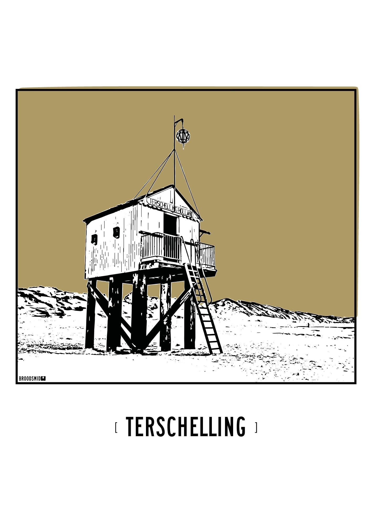 Terschelling – Drenkelingenhuisje poster