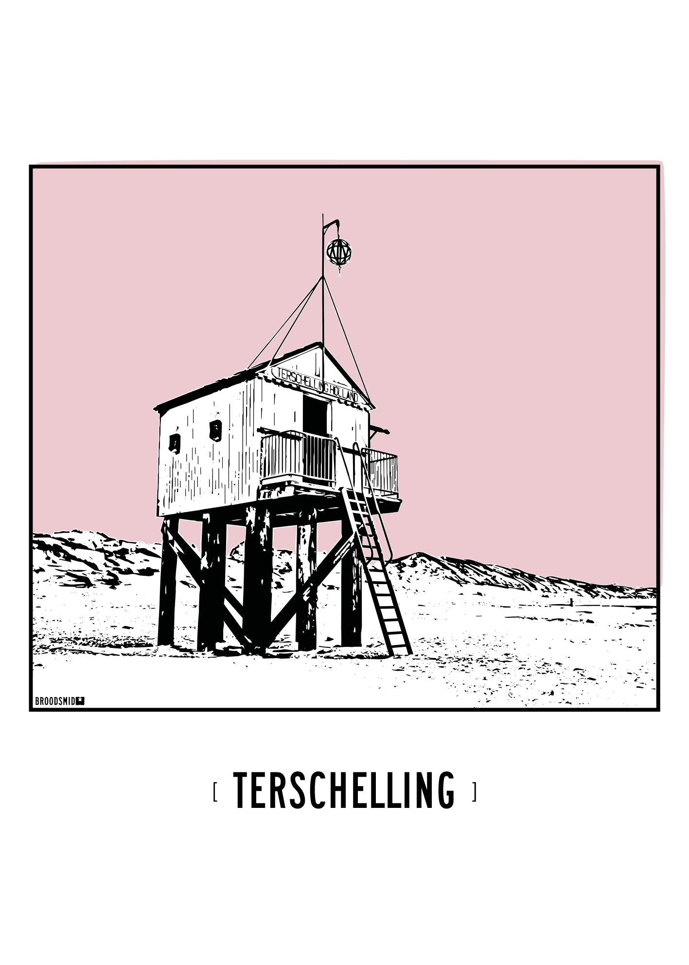 Terschelling – Drenkelingenhuisje poster