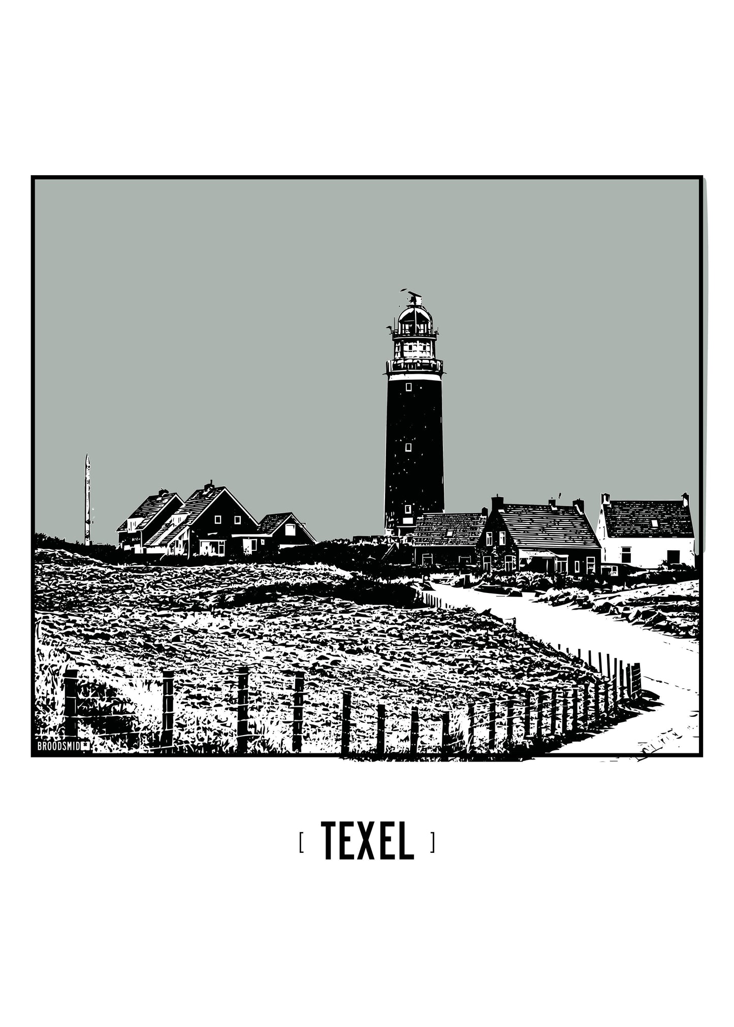 Texel – Vuurtoren poster
