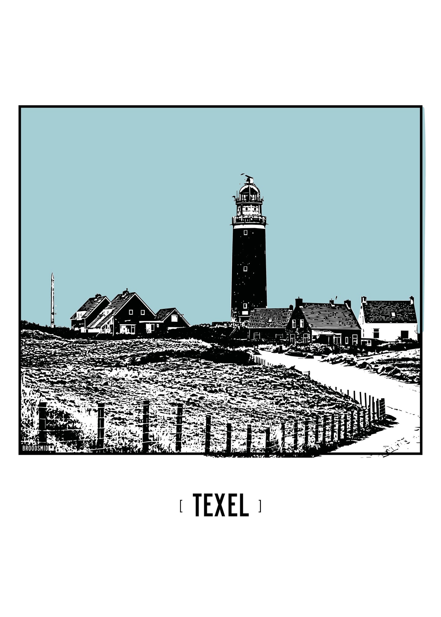 Texel – Vuurtoren poster