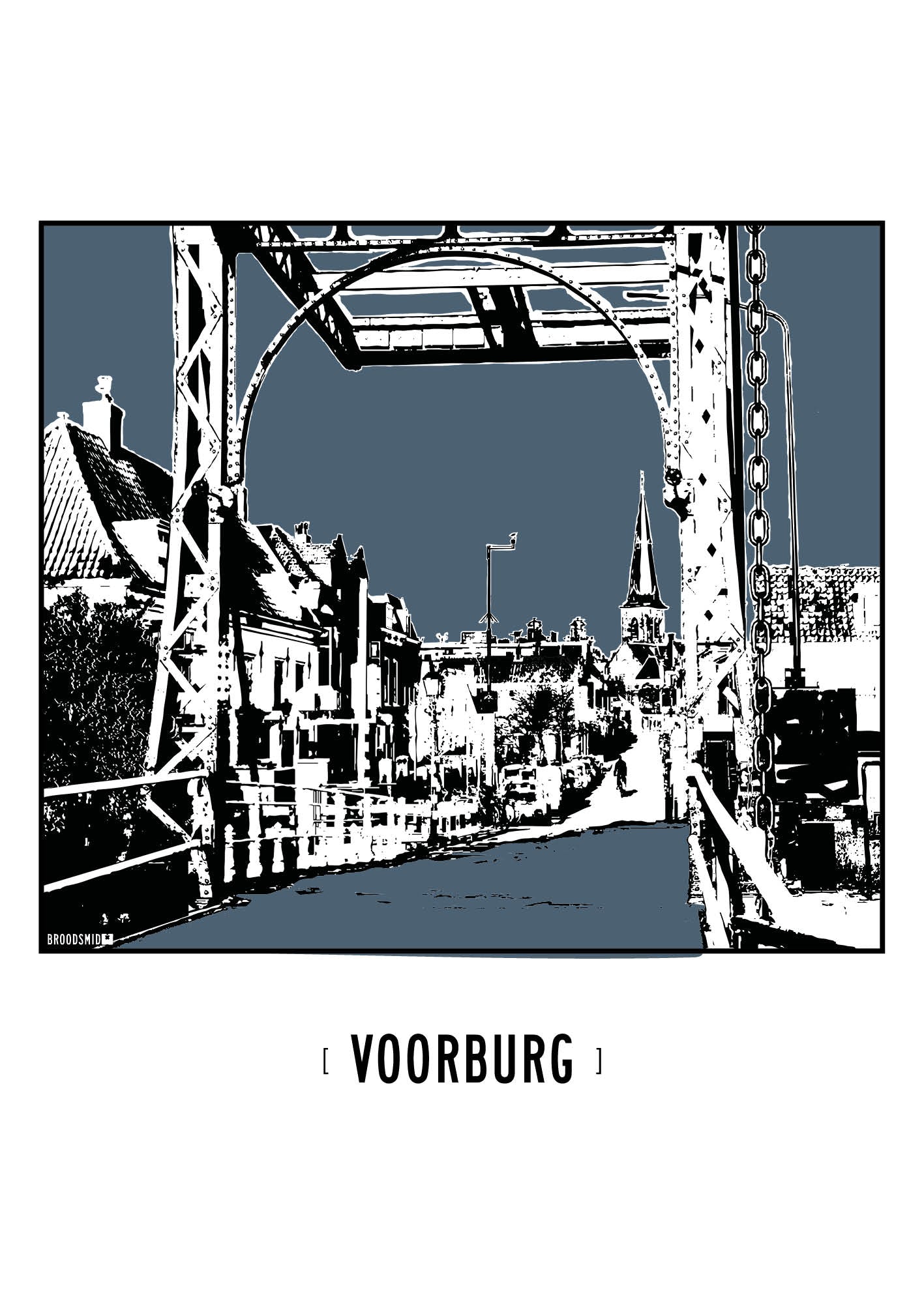 Voorburg – Kerkbrug poster