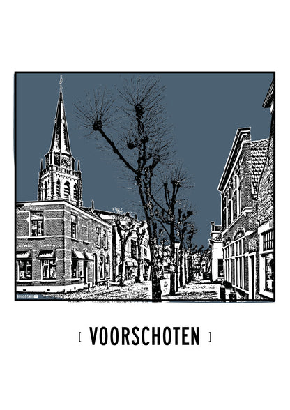 Voorschoten – Dorpskerk poster
