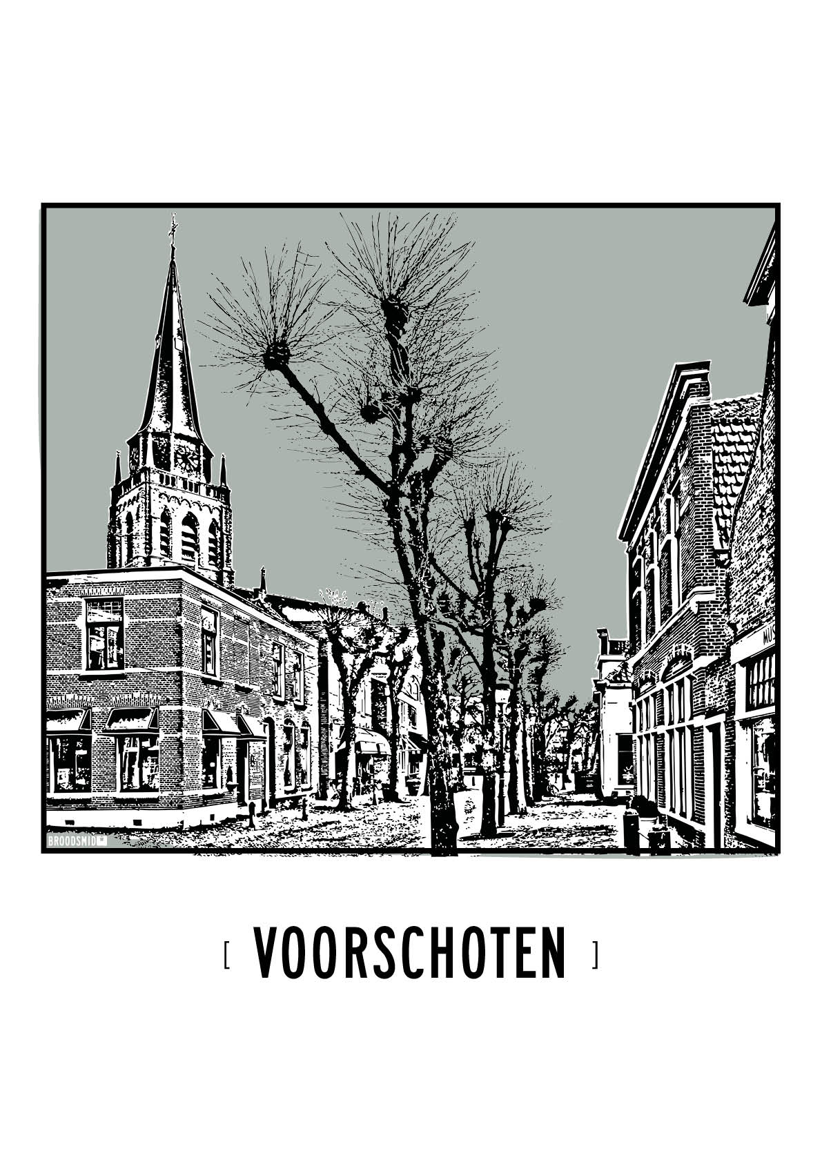 Voorschoten – Dorpskerk poster