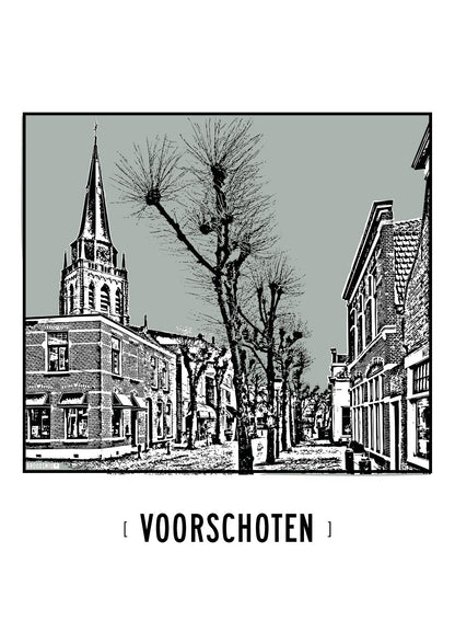 Voorschoten – Dorpskerk poster