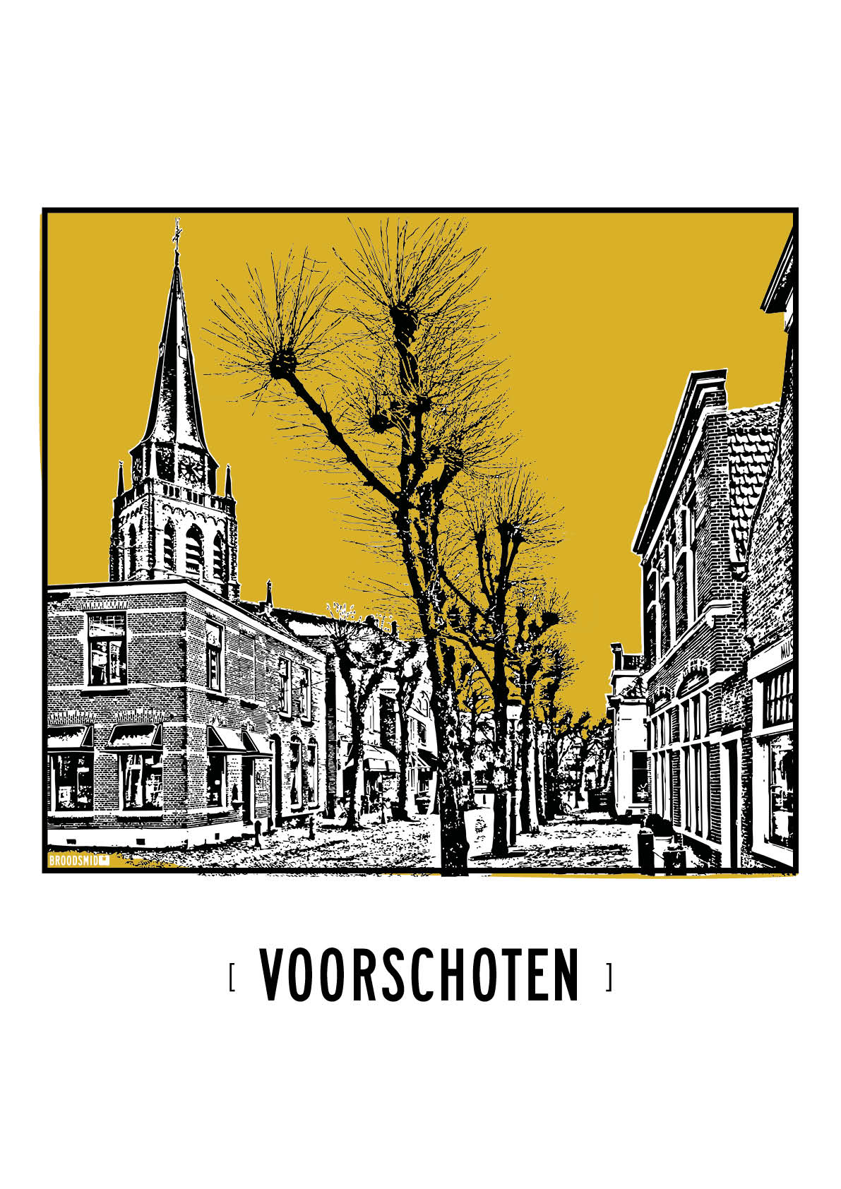 Voorschoten – Dorpskerk poster