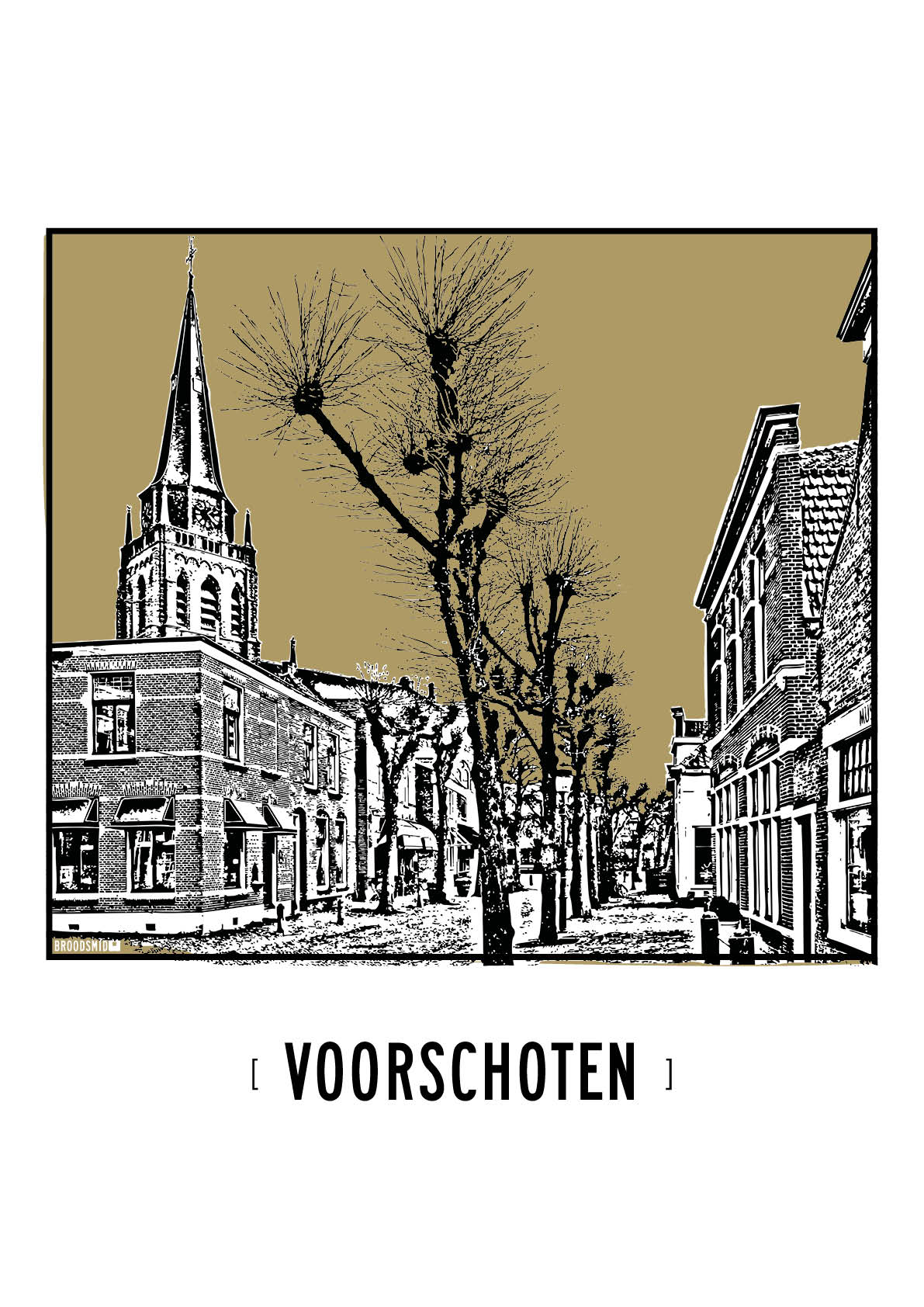 Voorschoten – Dorpskerk poster