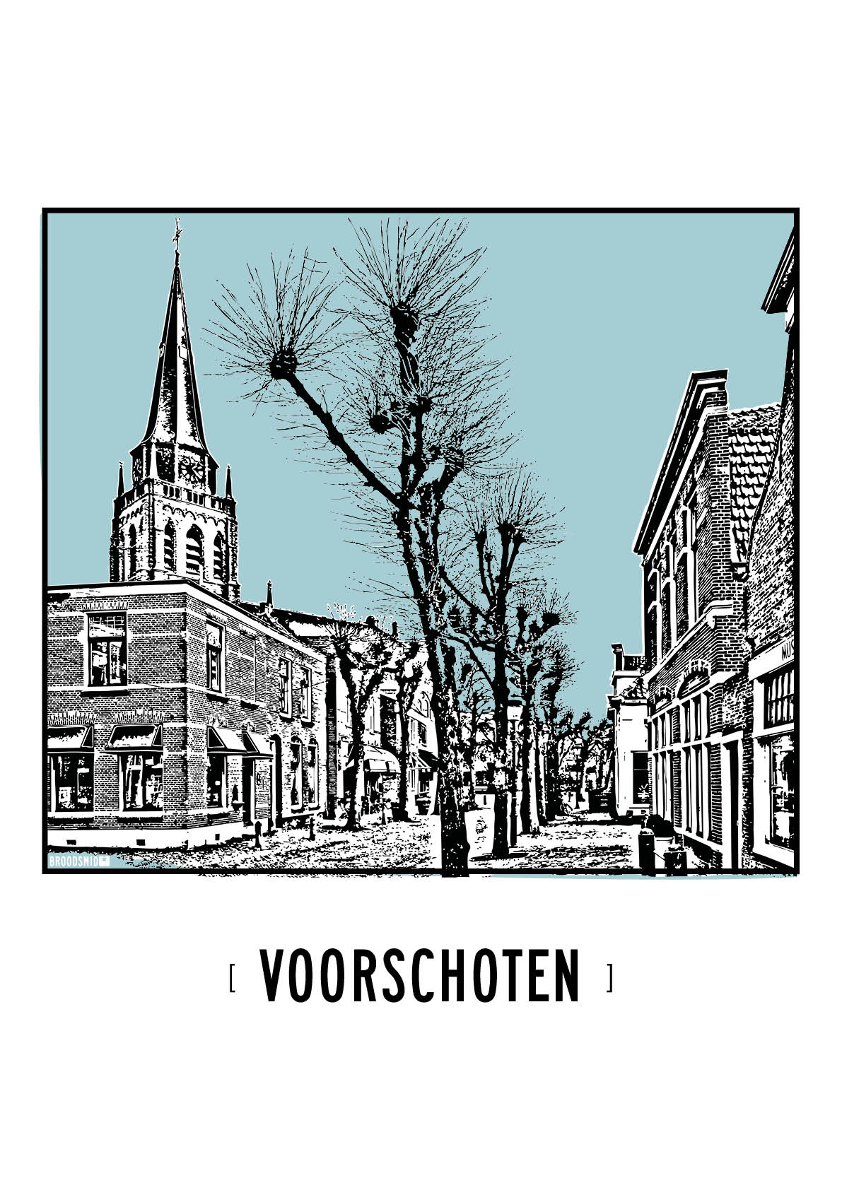 Voorschoten – Dorpskerk poster