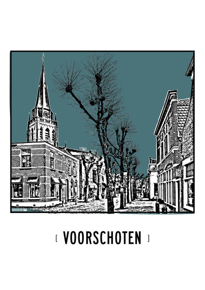 Voorschoten – Dorpskerk poster