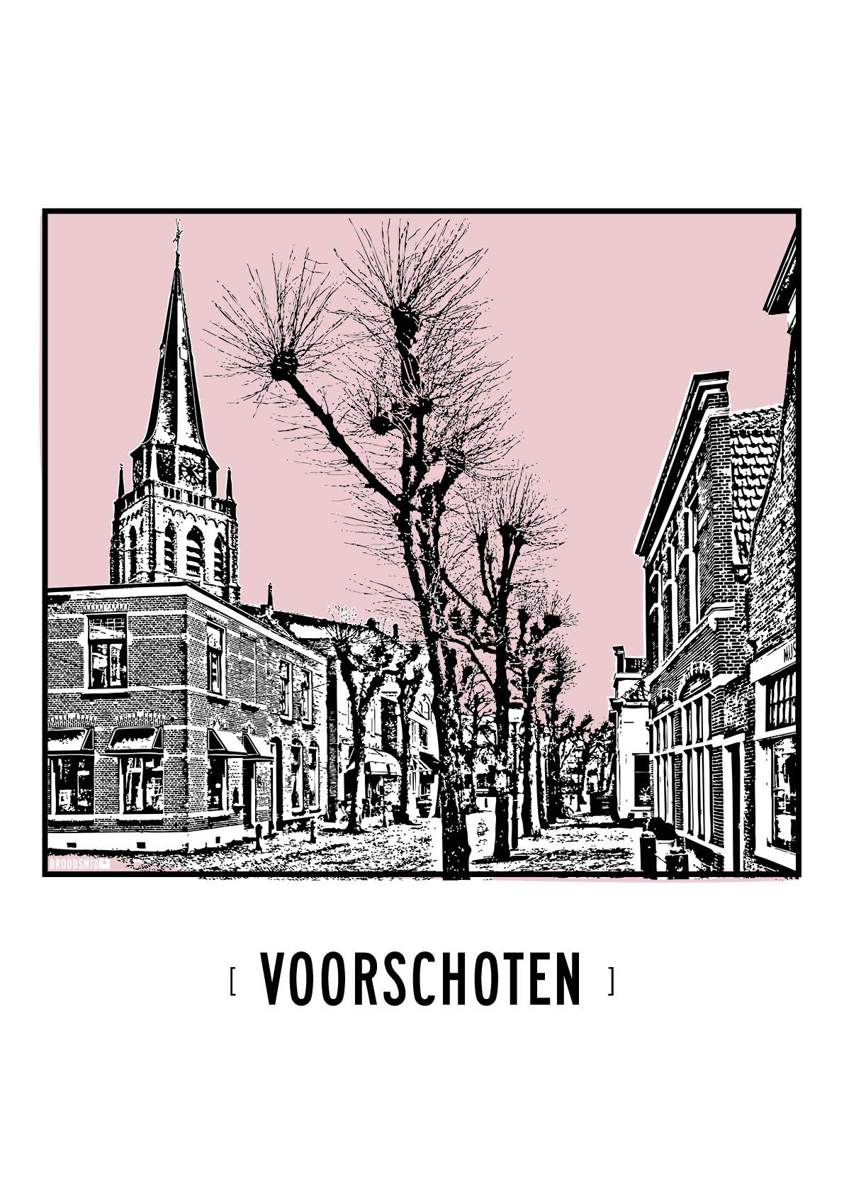 Voorschoten – Dorpskerk poster