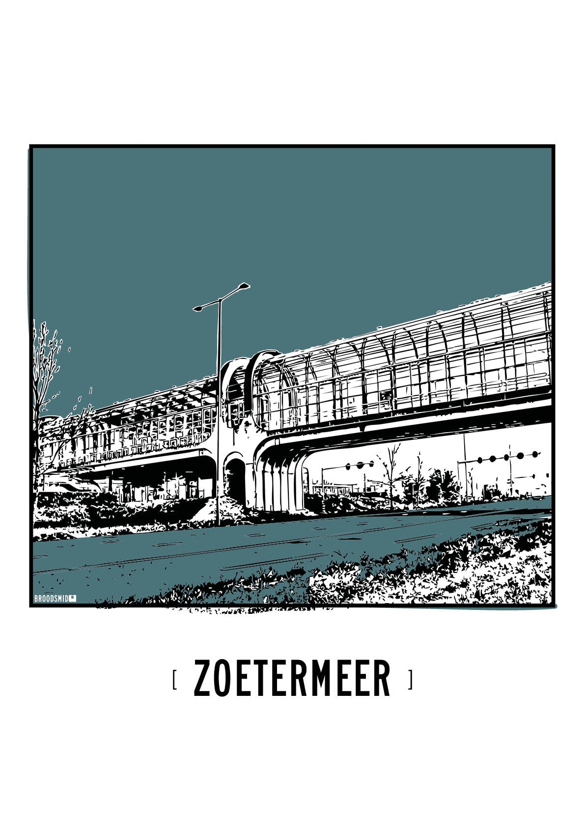 Zoetermeer – Nelson Mandelabrug poster