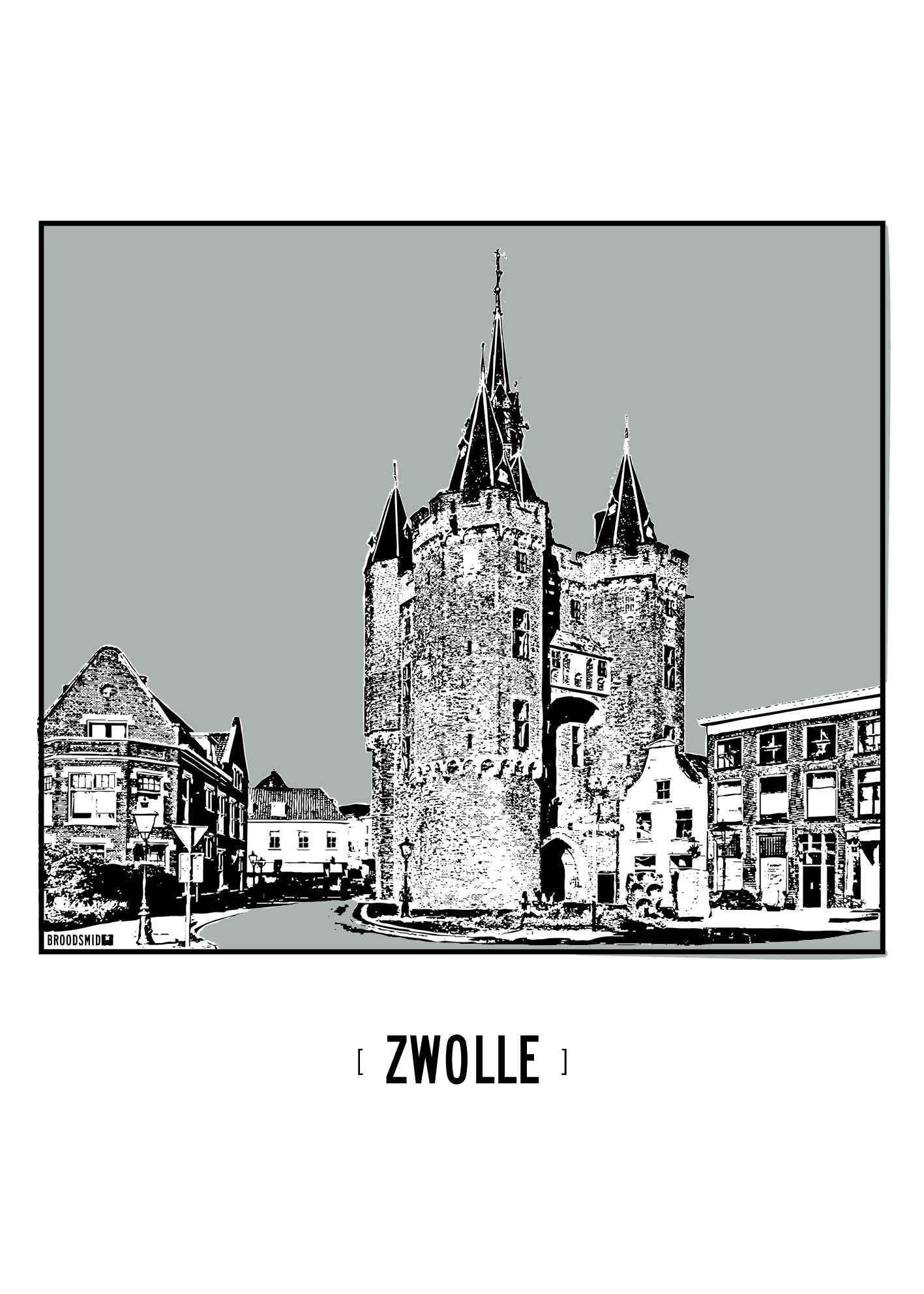 Zwolle – Sassenpoort poster