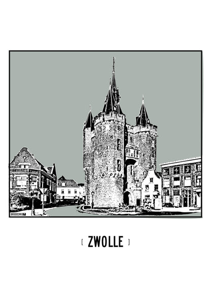 Zwolle – Sassenpoort poster
