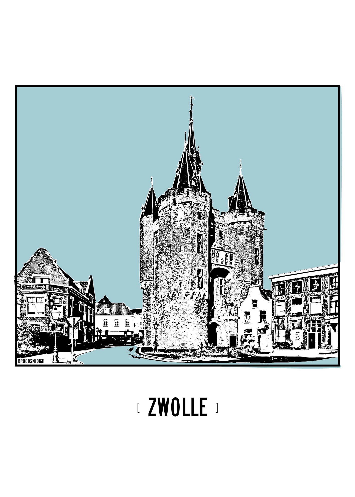 Zwolle – Sassenpoort poster
