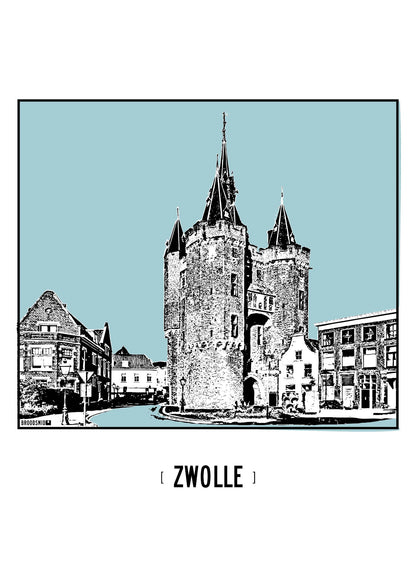 Zwolle – Sassenpoort poster