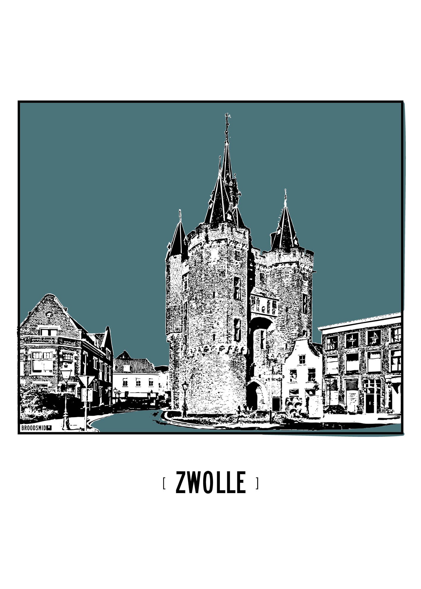 Zwolle – Sassenpoort poster